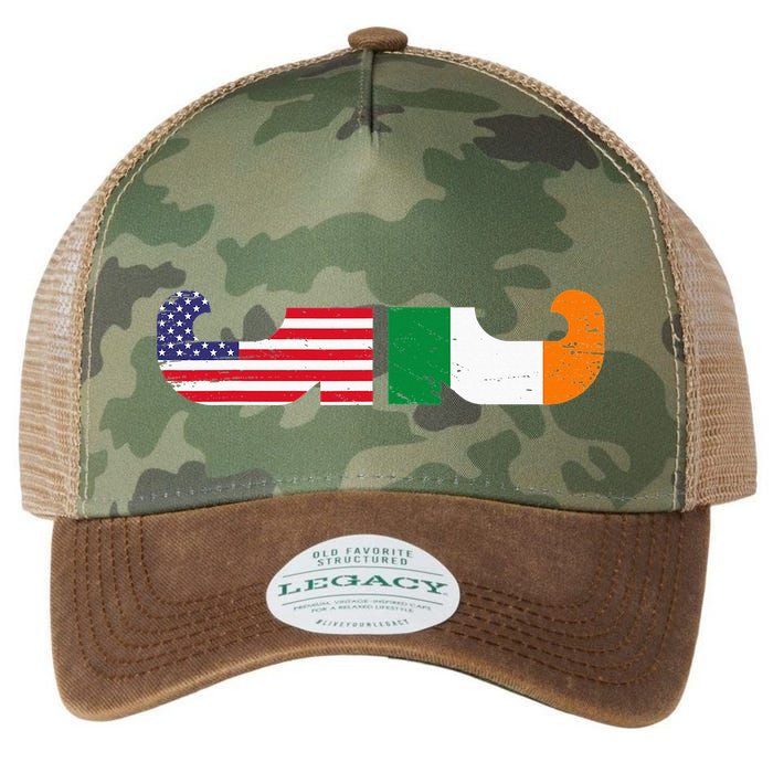 Show Your Dual Pride Irish American flags St Patrick's Day Legacy Tie Dye Trucker Hat