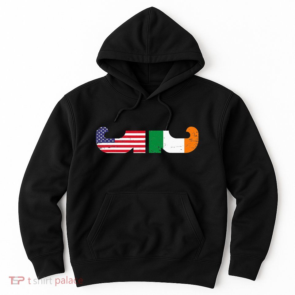 Show Your Dual Pride Irish American flags St Patrick's Day Hoodie