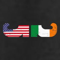 Show Your Dual Pride Irish American flags St Patrick's Day 25L Jumbo Tote