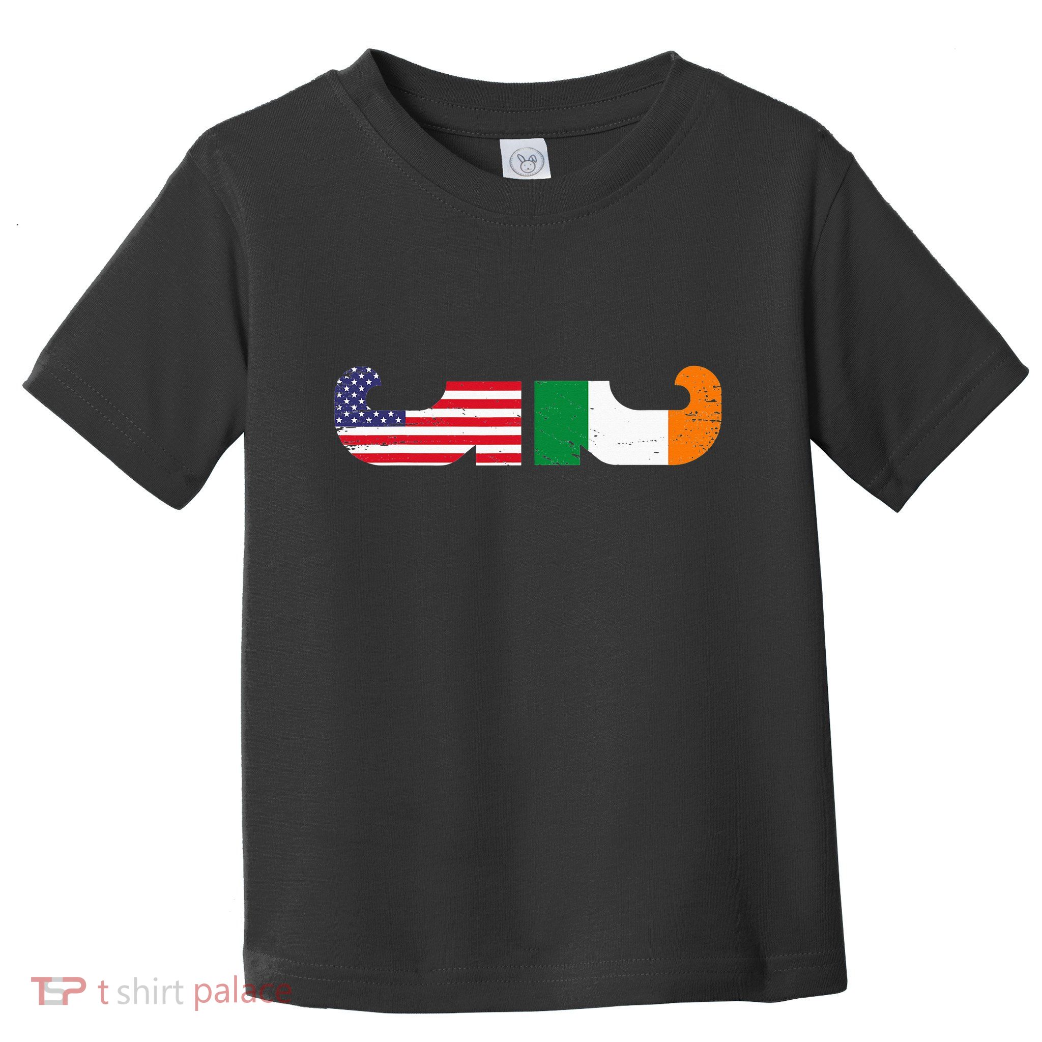 Show Your Dual Pride Irish American flags St Patrick's Day Toddler T-Shirt