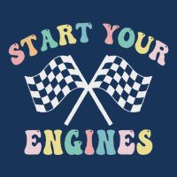 Start Your Engines Groovy Checkered Flag Retro Racing Infant Baby Jersey Bodysuit