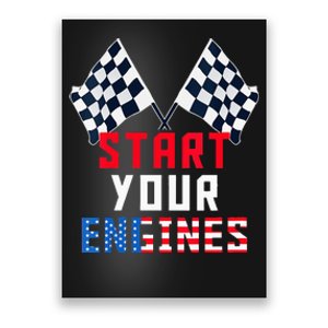 Start Your Engines Motorsport Car Drag Racing Poster