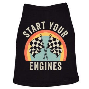 Start Your Engines Funny Saying Raceday Race Car Lovers Doggie Tank