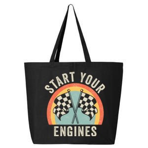 Start Your Engines Funny Saying Raceday Race Car Lovers 25L Jumbo Tote