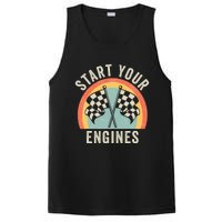 Start Your Engines Funny Saying Raceday Race Car Lovers PosiCharge Competitor Tank