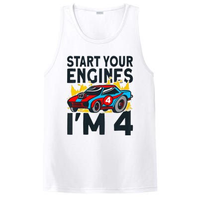 Start You Engines IM 4 Race Car 4th Birthday Race Car PosiCharge Competitor Tank