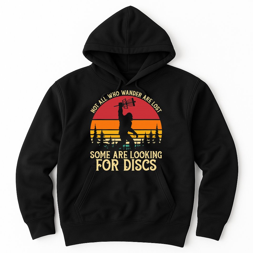 Sasquatch Yeti Frisbee Golf Ultimate Bigfoot Disc Golf Hoodie