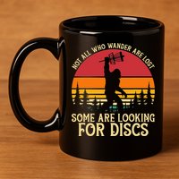 Sasquatch Yeti Frisbee Golf Ultimate Bigfoot Disc Golf 11oz C Handle Ceramic Mug