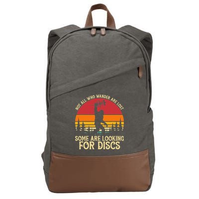 Sasquatch Yeti Frisbee Golf Ultimate Bigfoot Disc Golf Cotton Canvas Backpack