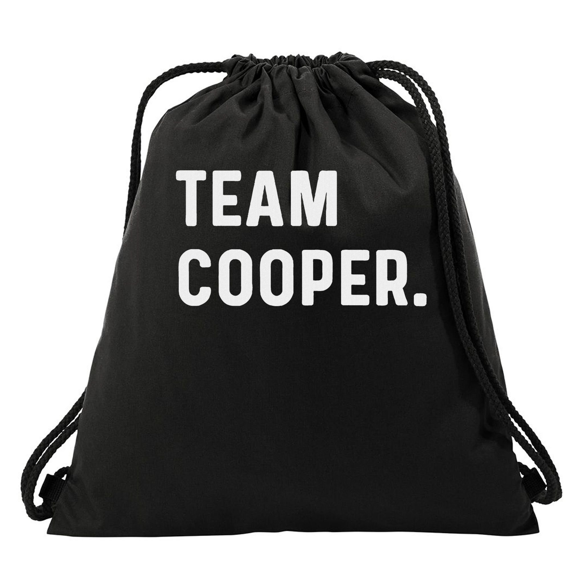 Support Your Favorite Team By Mj Unisex Kids Black Cotton 60 Polyester 40 Drawstring Bag