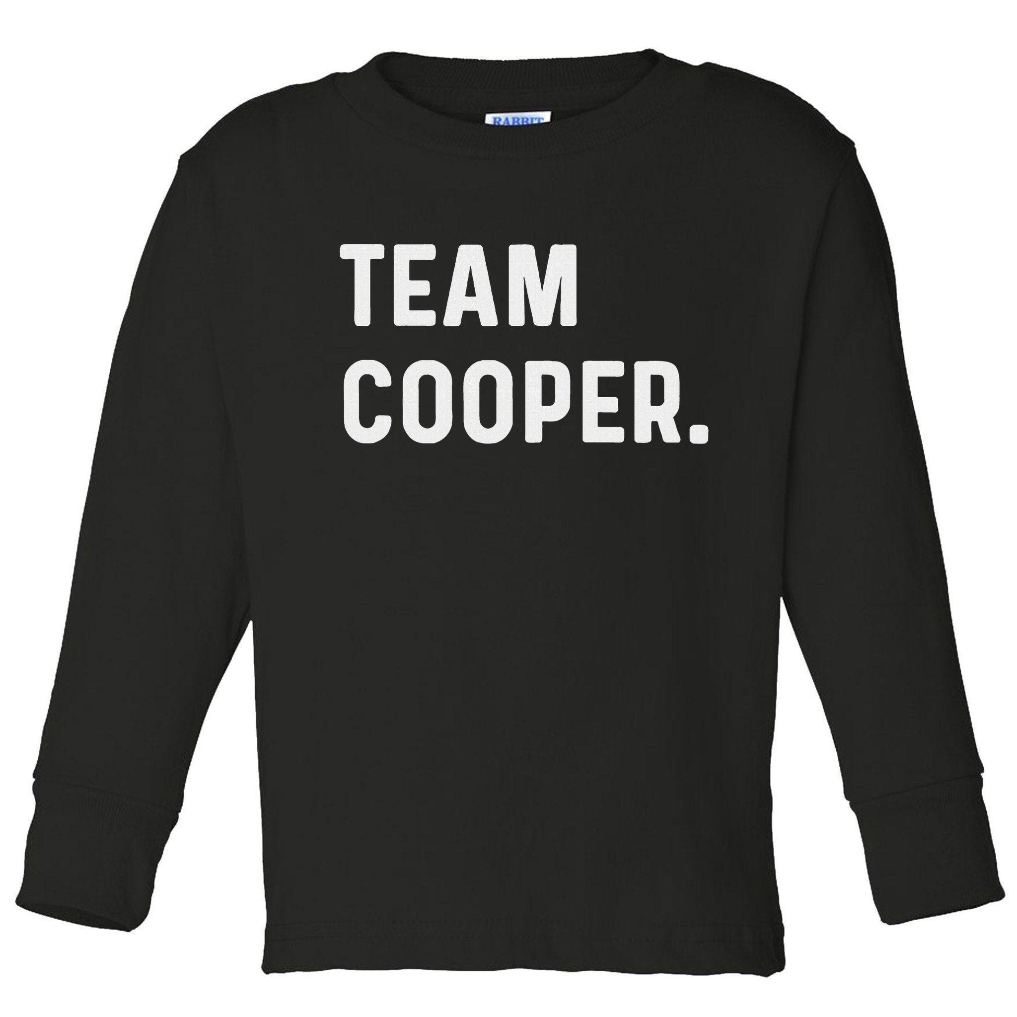 Support Your Favorite Team By Mj Unisex Kids Black Cotton 60 Polyester 40 Toddler Long Sleeve Shirt