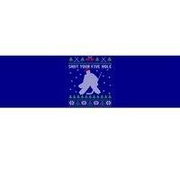 Shut Your Five Hole Ice Hockey Goalie Ugly Christmas Cool Gift Bumper Sticker