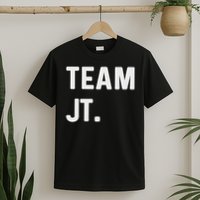 Support Your Favorite Team By Mj Boys Unisex Kids Black Cotton 60 Polyester 40 Regular Fit T-Shirt