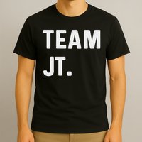 Support Your Favorite Team By Mj Boys Unisex Kids Black Cotton 60 Polyester 40 Regular Fit T-Shirt