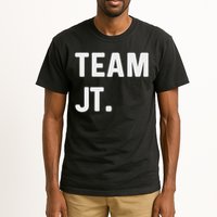 Support Your Favorite Team By Mj Boys Unisex Kids Black Cotton 60 Polyester 40 Regular Fit Tall T-Shirt