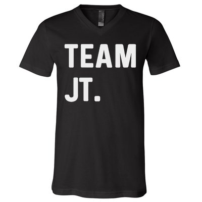 Support Your Favorite Team By Mj Boys Unisex Kids Black Cotton 60 Polyester 40 Regular Fit V-Neck T-Shirt
