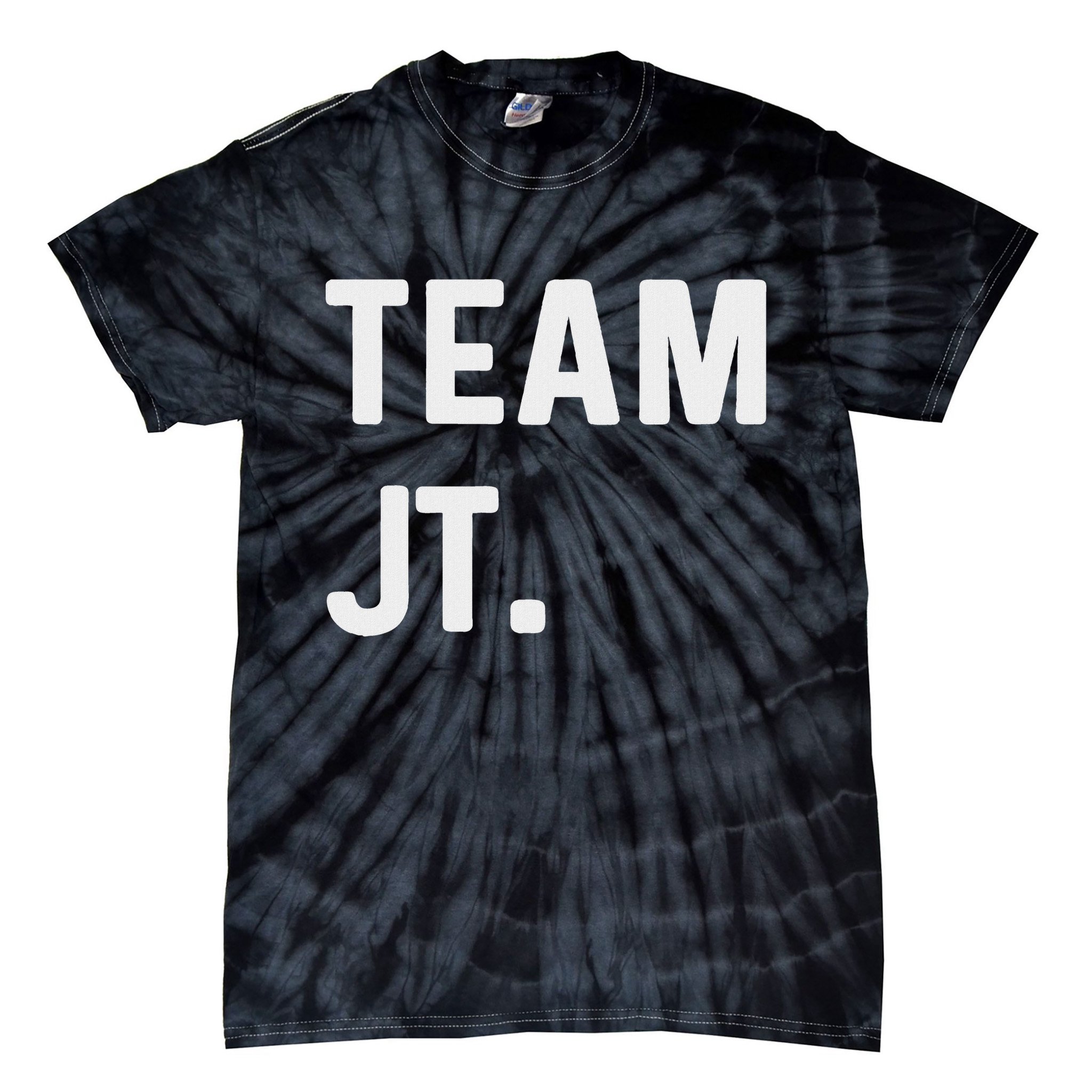 Support Your Favorite Team By Mj Boys Unisex Kids Black Cotton 60 Polyester 40 Regular Fit Tie-Dye T-Shirt