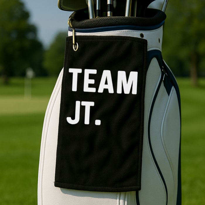 Support Your Favorite Team By Mj Boys Unisex Kids Black Cotton 60 Polyester 40 Regular Fit Golf Towel
