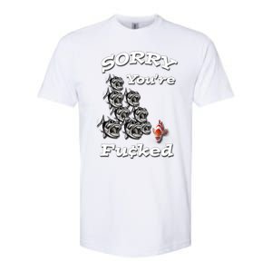 Sorry You're Fu¢ked, Funny Piranhas, By Yoraytees Softstyle CVC T-Shirt