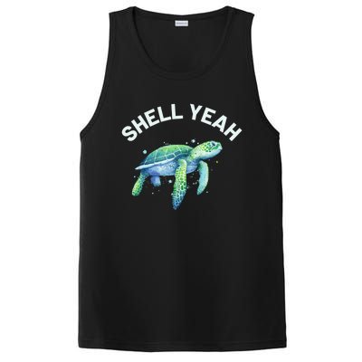 Shell Yeah Gift Cute Tortoise And Sea Turtle Lover Cool Gift PosiCharge Competitor Tank