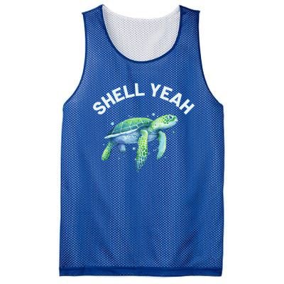 Shell Yeah Gift Cute Tortoise And Sea Turtle Lover Cool Gift Mesh Reversible Basketball Jersey Tank