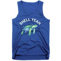 Shell Yeah Gift Cute Tortoise And Sea Turtle Lover Cool Gift Tank Top