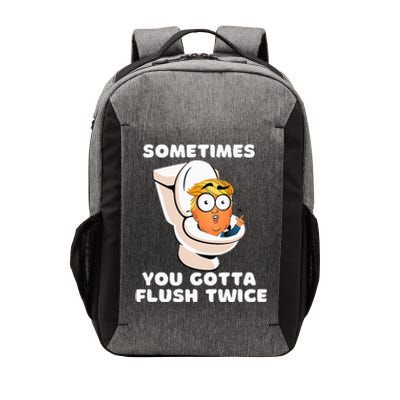 Sometimes You Gotta Flush Twice Vector Backpack