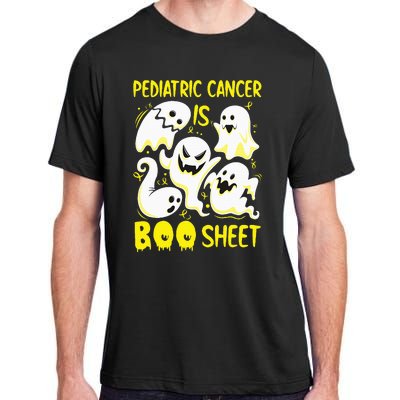 Spooky Yellow Ghost for Pediatric Cancer Awareness Adult ChromaSoft Performance T-Shirt