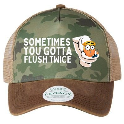 Sometimes You Gotta Flush Twice Legacy Tie Dye Trucker Hat