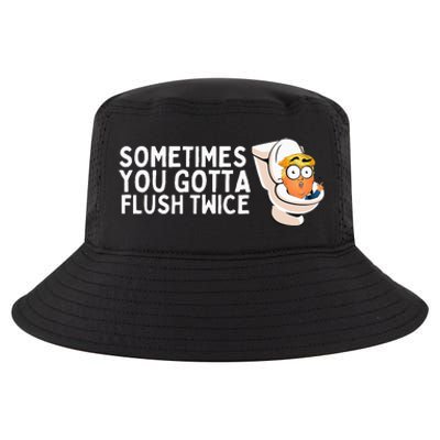 Sometimes You Gotta Flush Twice Cool Comfort Performance Bucket Hat