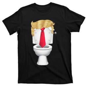 Sometimes You Gotta Flush Twice Funny Kamala Harris Walz T-Shirt