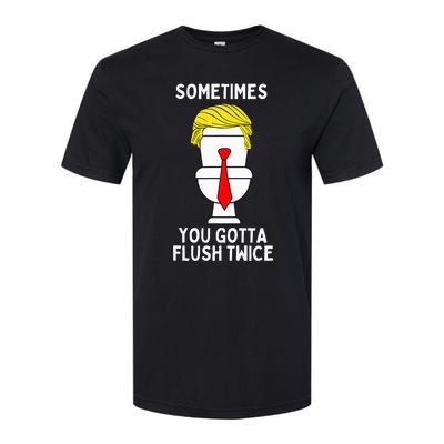 Sometimes You Gotta Flush Twice Softstyle® CVC T-Shirt