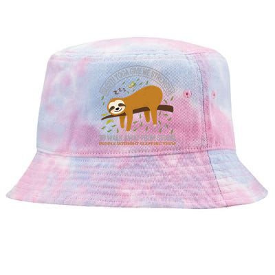 Sloth Yoga Give Me Strengh To Walk Away From Stupid People Tie-Dyed Bucket Hat