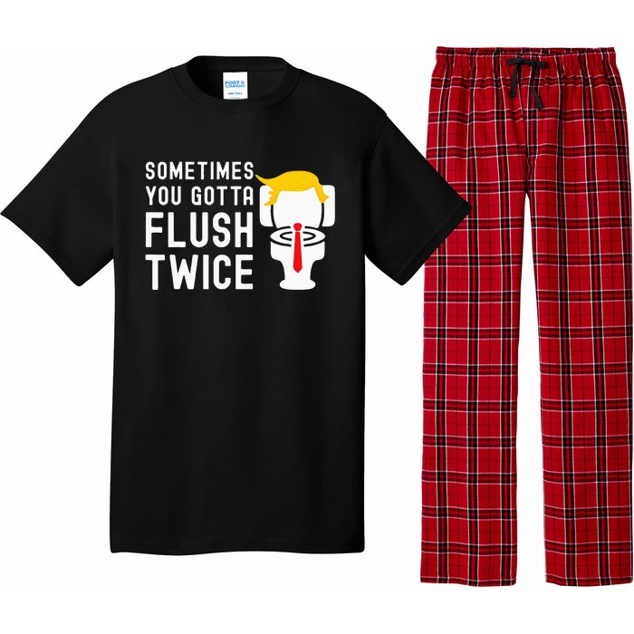 Sometimes You Gotta Flush Twice Pajama Set