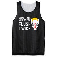 Sometimes You Gotta Flush Twice Mesh Reversible Basketball Jersey Tank