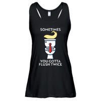 Sometime You Gotta Flush Twice Ladies Essential Flowy Tank