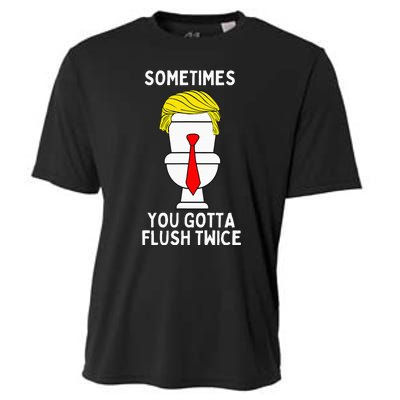 Sometimes You Gotta Flush Twice Cooling Performance Crew T-Shirt