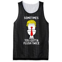 Sometimes You Gotta Flush Twice Mesh Reversible Basketball Jersey Tank