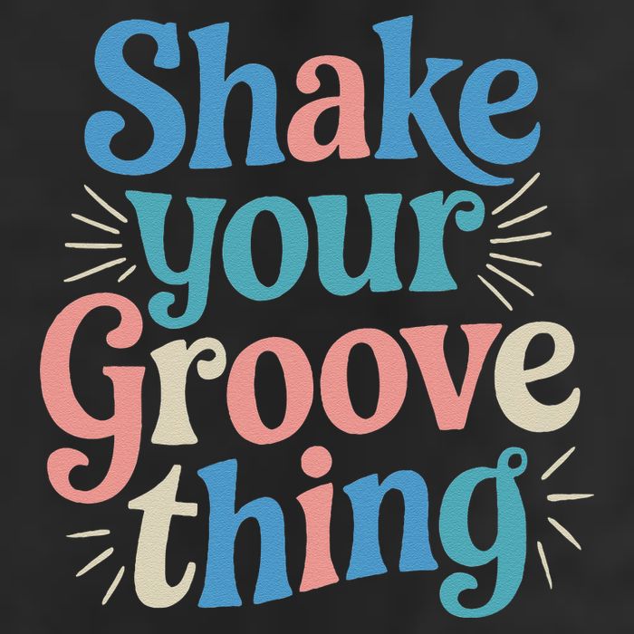 Shake Your Groove Thing Retro Vibes 7 Panel Mesh Trucker Snapback Hat