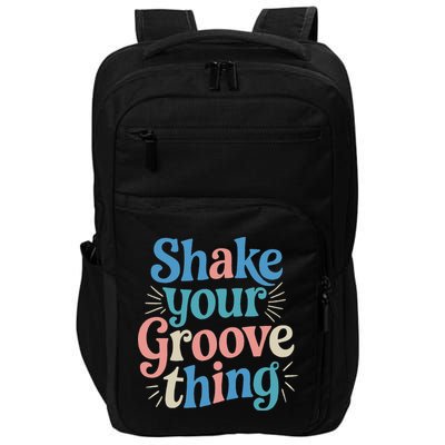 Shake Your Groove Thing Retro Vibes Impact Tech Backpack