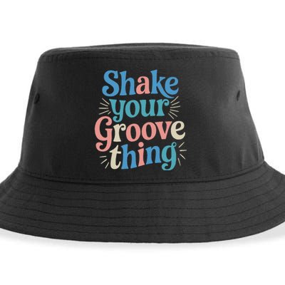 Shake Your Groove Thing Retro Vibes Sustainable Bucket Hat