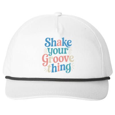 Shake Your Groove Thing Retro Vibes Snapback Five-Panel Rope Hat