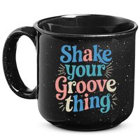 Shake Your Groove Thing Retro Vibes 15oz Campfire Ceramic Mug