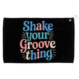 Shake Your Groove Thing Retro Vibes Grommeted Golf Towel