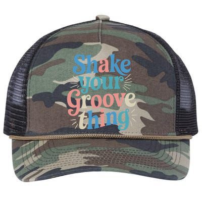 Shake Your Groove Thing Retro Vibes Retro Rope Trucker Hat Cap