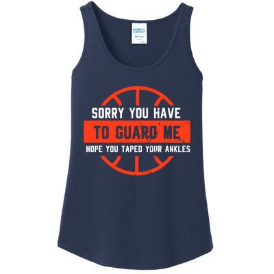 Sorry You Have To Guard Me Ladies Essential Tank