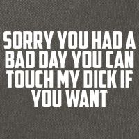 Sorry You Had A Bad Day You Can Touch If You Want Cotton Canvas Backpack