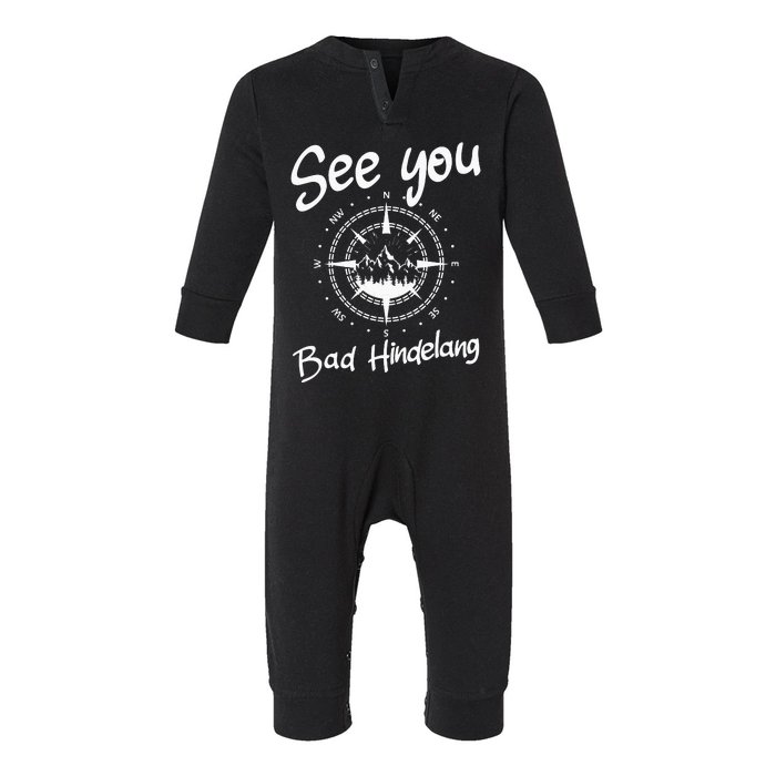 See You Hiking Bad Hindelang Germany Vacation Ski Compass Infant Fleece One Piece