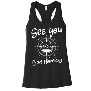 See You Hiking Bad Hindelang Germany Vacation Ski Compass Women's Racerback Tank