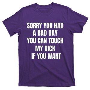 Sorry You Had A Bad Day You Can Touch My Dick If You Want T-Shirt